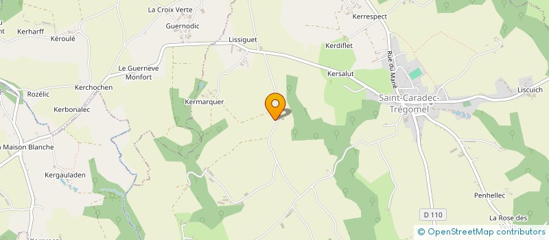 localisation de l'entreprise SOCIETE COMMUNALE DE CHASSE DE ST CARADEC TREGOMEL  SAINT-CARADEC-TREGOMEL
