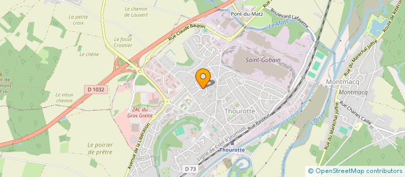 localisation de l'entreprise SOCIETE COMMUNALE DE CHASSE DE THOUROTTE  THOUROTTE