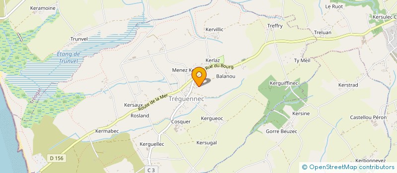 localisation de l'entreprise SOCIETE COMMUNALE DE CHASSE DE TREGUENNEC  TREGUENNEC