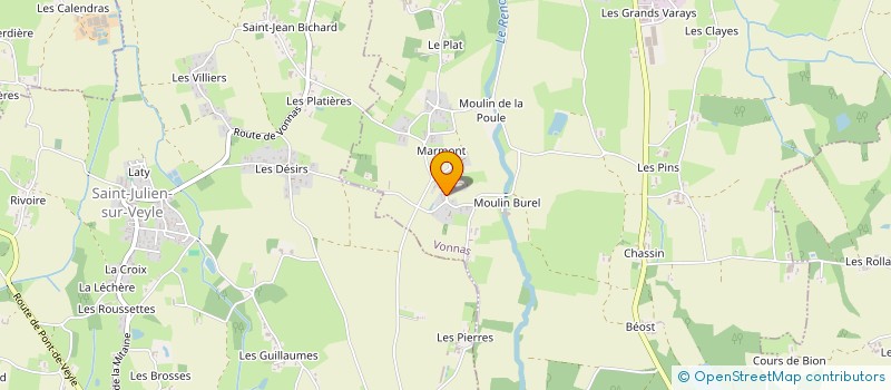 localisation de l'entreprise SOCIETE COMMUNALE DE CHASSE DE VONNAS  VONNAS