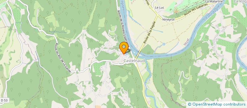 localisation de l'entreprise SOCIETE COMMUNALE DE CHASSE ET AMICALE DES CHASSEURS DE LA ROQUE-GAGEAC  LA ROQUE-GAGEAC