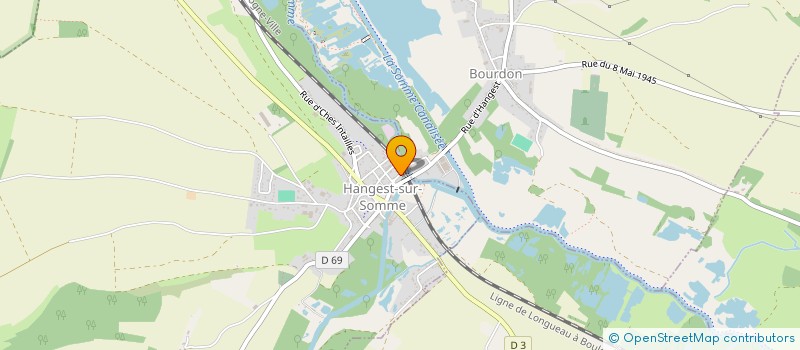 localisation de l'entreprise SOCIETE COMMUNALE DE CHASSE ET DE PECHE  HANGEST-SUR-SOMME