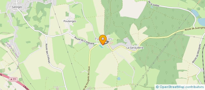 localisation de l'entreprise SOCIETE COMMUNALE DE CHASSE PARIGNY LES VAUX à PARIGNY-LES-VAUX