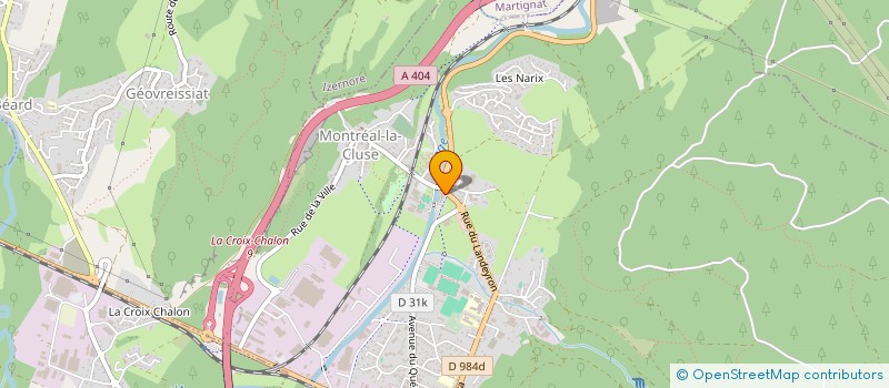 localisation de l'entreprise SOCIETE COMMUNALE DE CHASSE  ST HUBERT DE MONTREAL LA CLUSE AIN  MONTREAL-LA-CLUSE