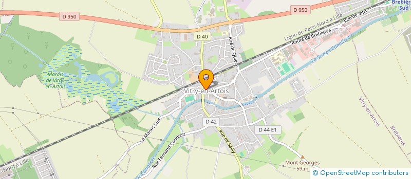 localisation de l'entreprise SOCIETE COMMUNALE DE PECHE DU GRAND MARAIS DE VITRY-EN-ARTOIS  VITRY-EN-ARTOIS