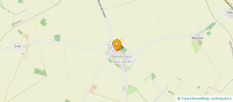 localisation de l'entreprise SOCIETE COMMUNALE DES CHASSEURS DE LA COMMUNE DE MENETREOLS SOUS VATAN à MENETREOLS-SOUS-VATAN