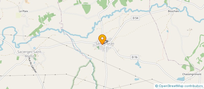 localisation de l'entreprise SOCIETE COMMUNALE DES CHASSEURS DE SAINT-CIVRAN à SAINT-CIVRAN