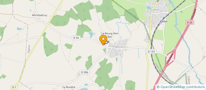localisation de l'entreprise SOCIETE COMMUNALE DES CHASSEURS 'LA VIGOULAISE' à VIGOUX