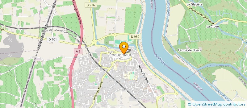 localisation de l'entreprise SOCIETE COMMUNALE DES CHASSEURS REUNIS DE ROQUEMAURE  ROQUEMAURE