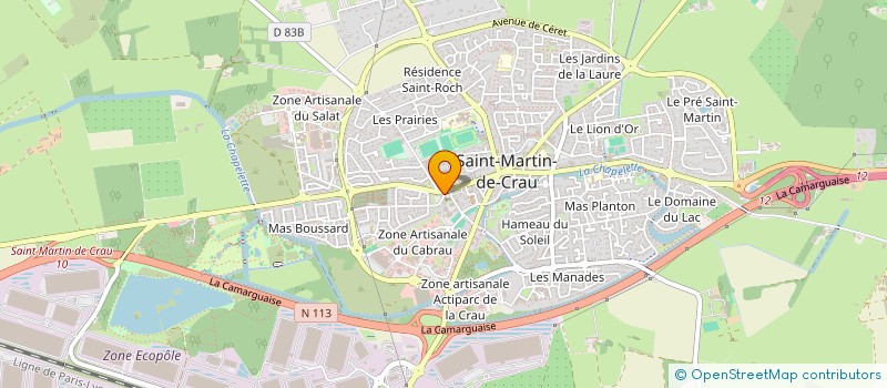 localisation de l'entreprise SOCIETE COMMUNALE DES CHASSEURS SAINT-MARTINOIS à SAINT-MARTIN-DE-CRAU