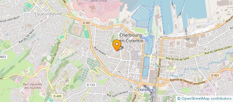 localisation de l'entreprise SOCIETE COMMUNICATION CHERBOURGEOISE  CHERBOURG-EN-COTENTIN