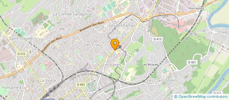 localisation de l'entreprise SOCIETE COMTOISE D'EDITION ET D'INFORMATION à BESANCON