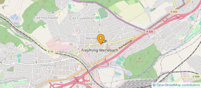 localisation de l'entreprise SOCIETE CONCEPT UNIVERSEL  FREYMING-MERLEBACH