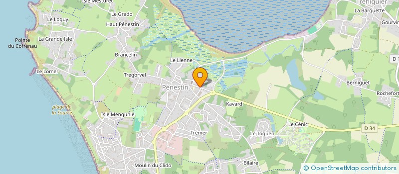 localisation de l'entreprise SOCIETE CONCHYLICOLE DE LA BAIE DE PONT MAHE à ASSERAC