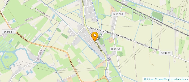 localisation de l'entreprise SOCIETE CONRATTE  HAMES-BOUCRES