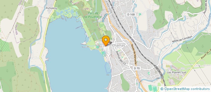 localisation de l'entreprise SOCIETE CONSEIL CULTURE EVENEMENTIEL  SAINT-CHAMAS