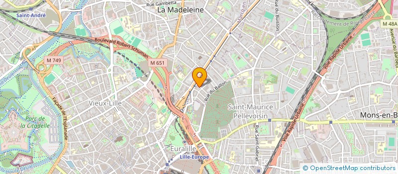 localisation de l'entreprise SOCIETE CONSEIL ET PRESSE HOLDING à LA MADELEINE