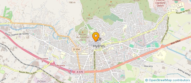 localisation de l'entreprise SOCIETE CONSTANTIN FRERES  HYERES