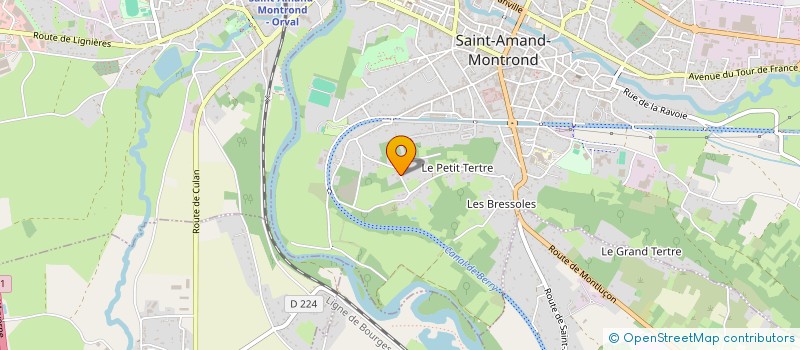 localisation de l'entreprise SOCIETE CONSTRUC RENOV MAISONS PISCINES à SAINT-AMAND-MONTROND