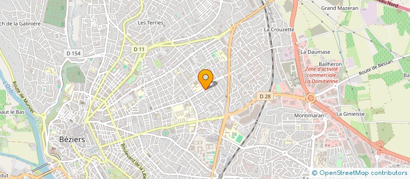 localisation de l'entreprise SOCIETE CONSTRUCTION ENVIRONNEMENT PROMOTIONS  BEZIERS