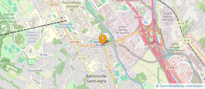 localisation de l'entreprise SOCIETE CONSTRUCTION ET TRAVAUX PUBLICS  RAMONVILLE-SAINT-AGNE