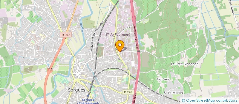 localisation de l'entreprise SOCIETE CONSTRUCTION TRAVAUX ELECTRIQUES à SORGUES
