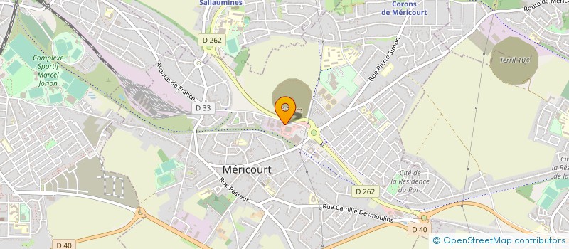 localisation de l'entreprise SOCIETE CONTROLE ALARME TELEPHONE à MERICOURT