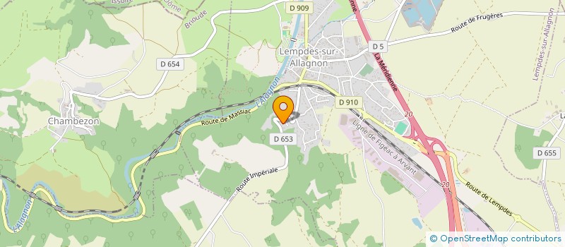 localisation de l'entreprise SOCIETE COOP AGRICOLE DE COSTE CHAUDE  LEOTOING