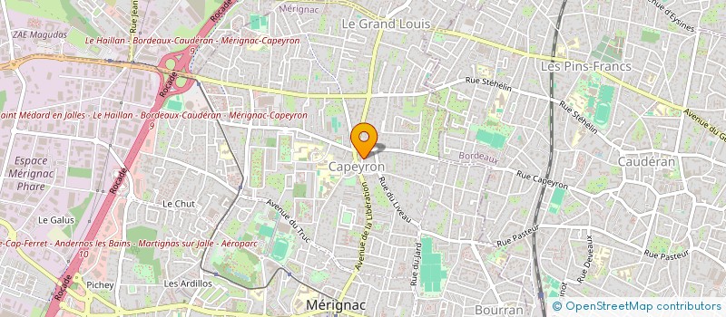 localisation de l'entreprise SOCIETE COOPERATIVE A RESPONSABILITE LIMITEE PRODENTAL à MERIGNAC