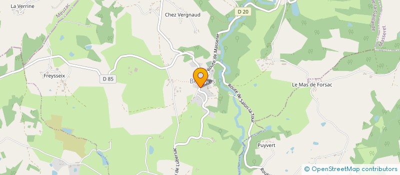 localisation de l'entreprise SOCIETE COOPERATIVE AGRICOLE BIOCORREZE  SALON-LA-TOUR