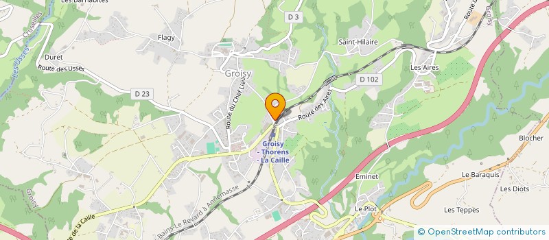 localisation de l'entreprise SOCIETE COOPERATIVE AGRICOLE  CUMA FRUCTIDOR  GROISY