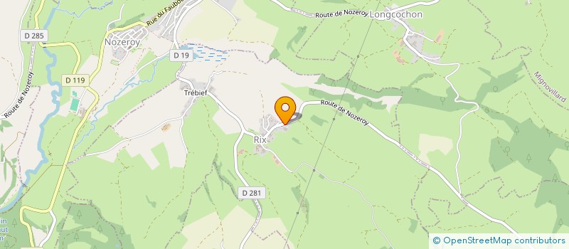 localisation de l'entreprise SOCIETE COOPERATIVE AGRICOLE DE FROMAGERIE LA FRUITIERE DES PATURAGES DE NOZEROY  RIX