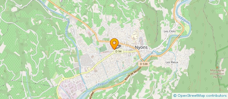 localisation de l'entreprise SOCIETE COOPERATIVE AGRICOLE DU NYONSAIS à NYONS