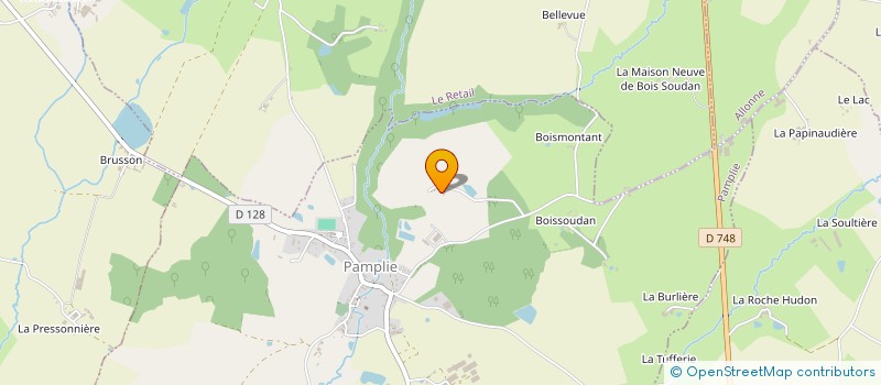 localisation de l'entreprise SOCIETE COOPERATIVE AGRICOLE LAITERIE DE PAMPLIE  PAMPLIE