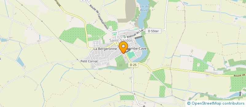 localisation de l'entreprise SOCIETE COOPERATIVE AGRICOLE LES VIGNERONS DE SAINT SARDOS à SAINT-SARDOS