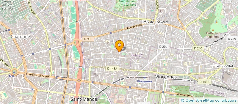 localisation de l'entreprise SOCIETE COOPERATIVE BIOLOGIQUE PARISIENNE à MONTREUIL