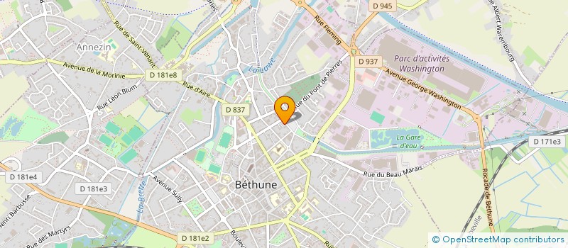localisation de l'entreprise SOCIETE COOPERATIVE GERM à BETHUNE