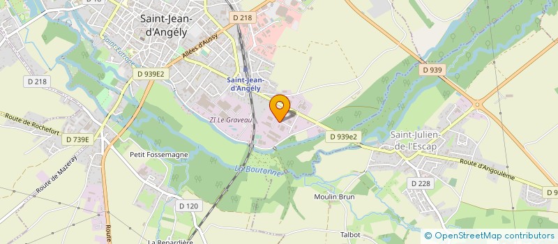 localisation de l'entreprise SOCIETE COOPERATIVE OUVRIERE DE PRODUCTION DES TRANSPORTS ANGERIENS à SAINT JEAN D'ANGELY