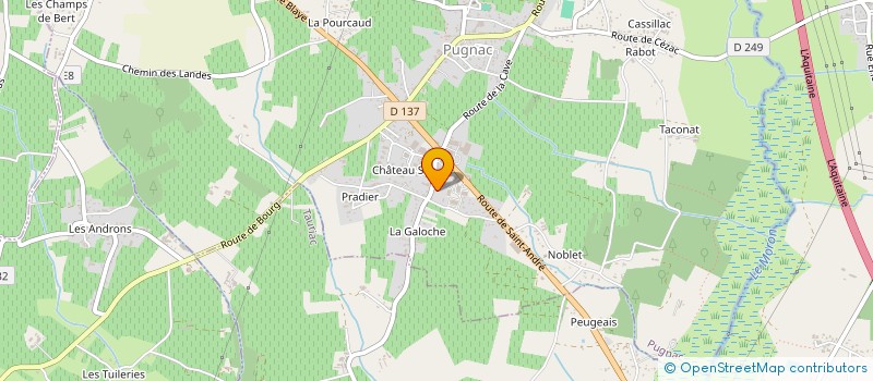 localisation de l'entreprise SOCIETE COOPERATIVE VINICOLE ALLIANCE BOURG  PUGNAC
