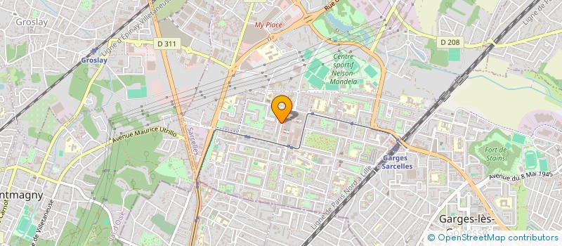 localisation de l'entreprise SOCIETE COPHILDIMO à SARCELLES