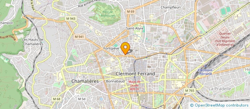 localisation de l'entreprise SOCIETE COPROLAIT à CLERMONT-FERRAND