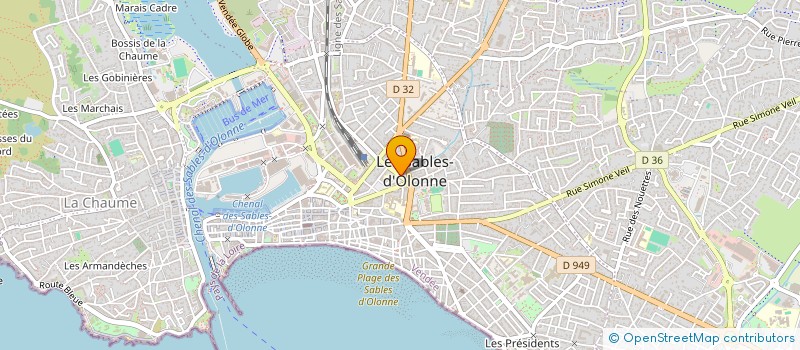 localisation de l'entreprise SOCIETE COPROPRIETE NAVIRES OURANOS à LES SABLES D'OLONNE
