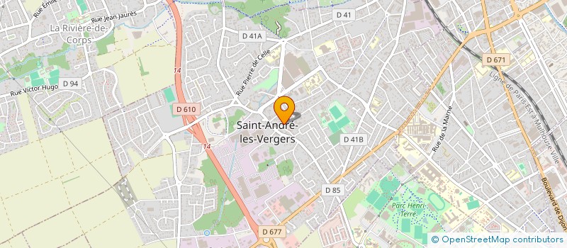 localisation de l'entreprise SOCIETE CORAUX  SAINT-ANDRE-LES-VERGERS