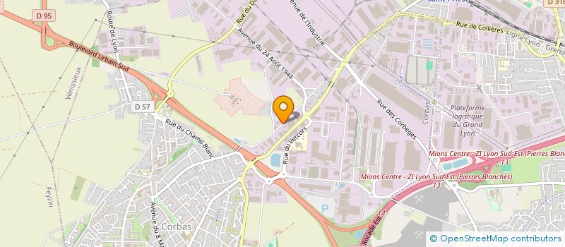 localisation de l'entreprise SOCIETE CORBASIENNE D'ELECTRICITE à CORBAS