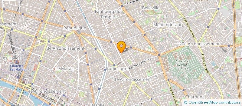 localisation de l'entreprise SOCIETE CORDIER ET FILS à PARIS