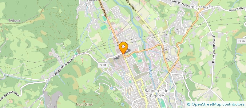 localisation de l'entreprise SOCIETE CORRET  BAGNERES-DE-BIGORRE