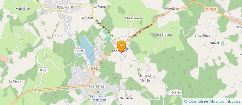 localisation de l'entreprise SOCIETE CORREZIENNE DE LITERIE à MONESTIER-MERLINES