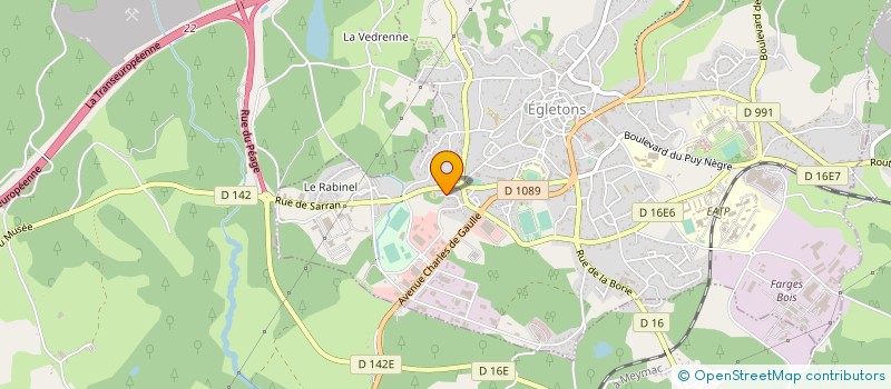 localisation de l'entreprise SOCIETE CORREZIENNE DE PUBLICATIONS REPUBLICAINES  EGLETONS