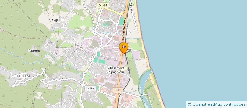 localisation de l'entreprise SOCIETE CORSE DE DISTRIBUTION DE PEINTURE à BASTIA