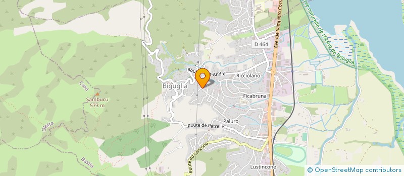 localisation de l'entreprise SOCIETE CORSE DE SERVICES à BIGUGLIA
